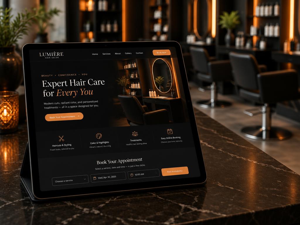 Lumière Hair salon website project